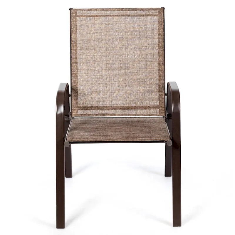 Costway Set of 4 Patio Chairs with Armrests for Garden and Deck - View Details - image 17