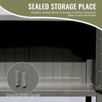 Freestanding Outdoor Kitchen Island with Storage and Prep Table - Grill Storage Cabinet - image 5