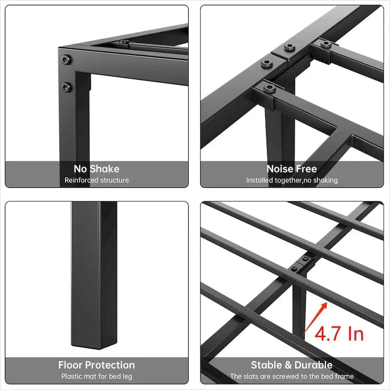 Sturdy Metal Platform Bed Frame - No Box Spring Required - image 34