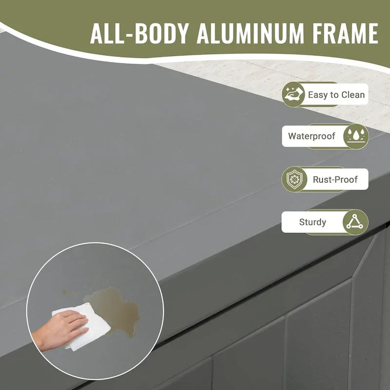 Freestanding Outdoor Kitchen Island with Storage and Prep Table - Grill Storage Cabinet - image 3