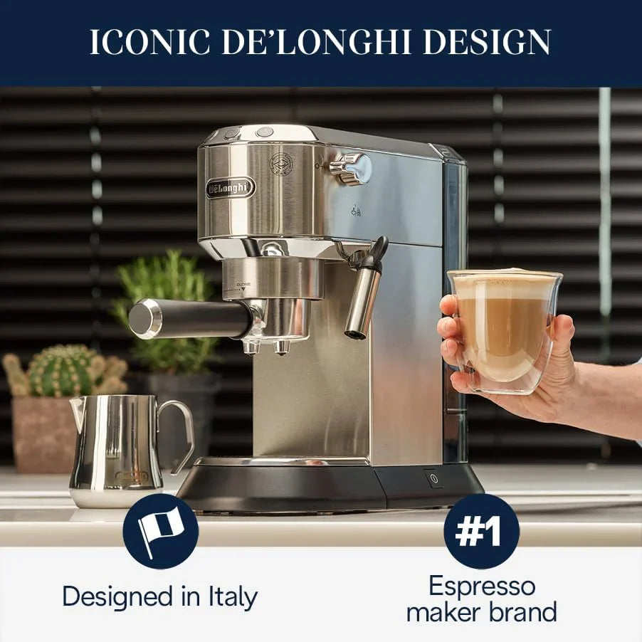 De'Longhi Dedica Espresso Machine with Manual Milk Frother - image 7