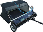 Yard Tuff 42 Inch Quick Assembly Tow Style Lawn Yard Sweeper with Brush Height Adjustment and Mesh Bag for Debris, Leaves, Grass, and More - image 1