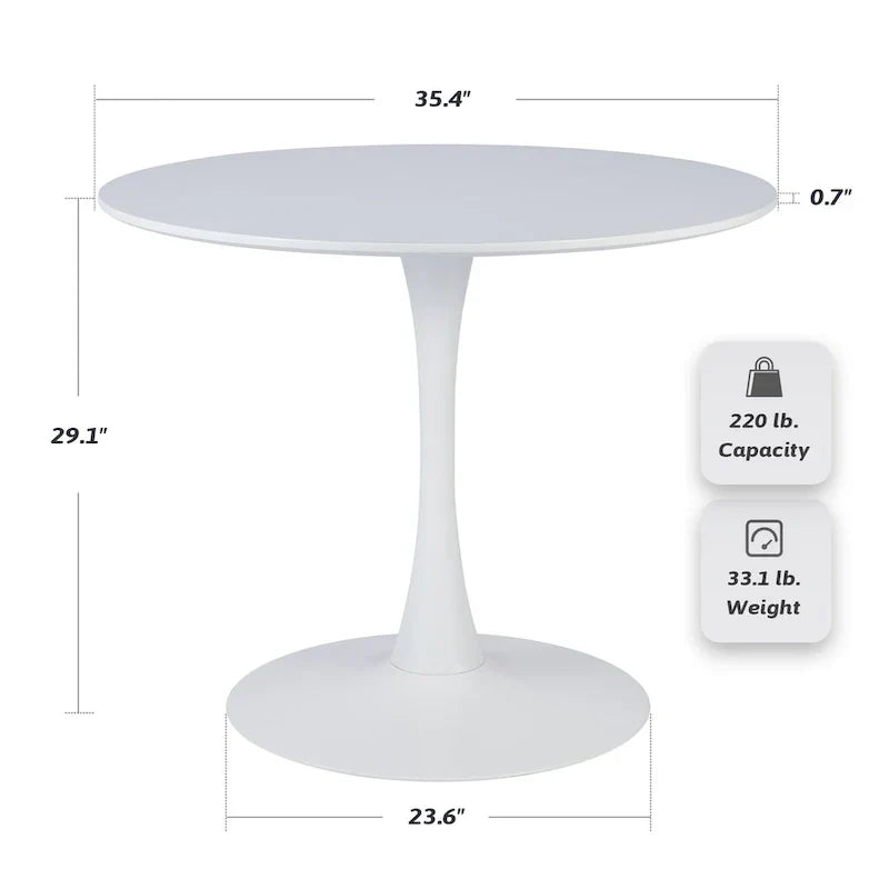 Round Tulip Dining Table in Mid-Century Modern Style - image 16