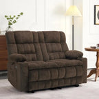 MCombo Power Loveseat Recliner, Electric Reclining Loveseat Sofa with Heat and Vibration, Cupholders, USB Charge Ports RS6314 - image 7