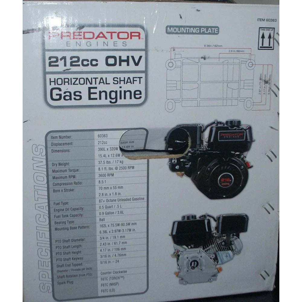 2025 Predator Horizontal Shaft Engine – 6.5 HP, 212cc - image 2