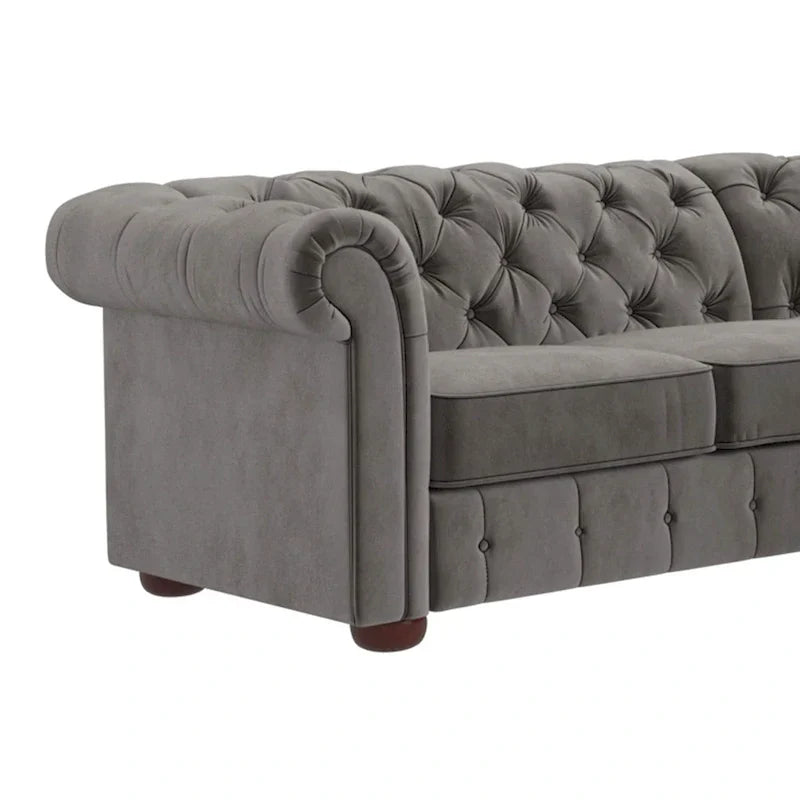 Gdansk 5-Person L-Shaped Chesterfield Sectional Sofa - image 7