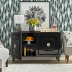 angelo:HOME Jaslene Glossy Glam Media Buffet Cabinet - image 7