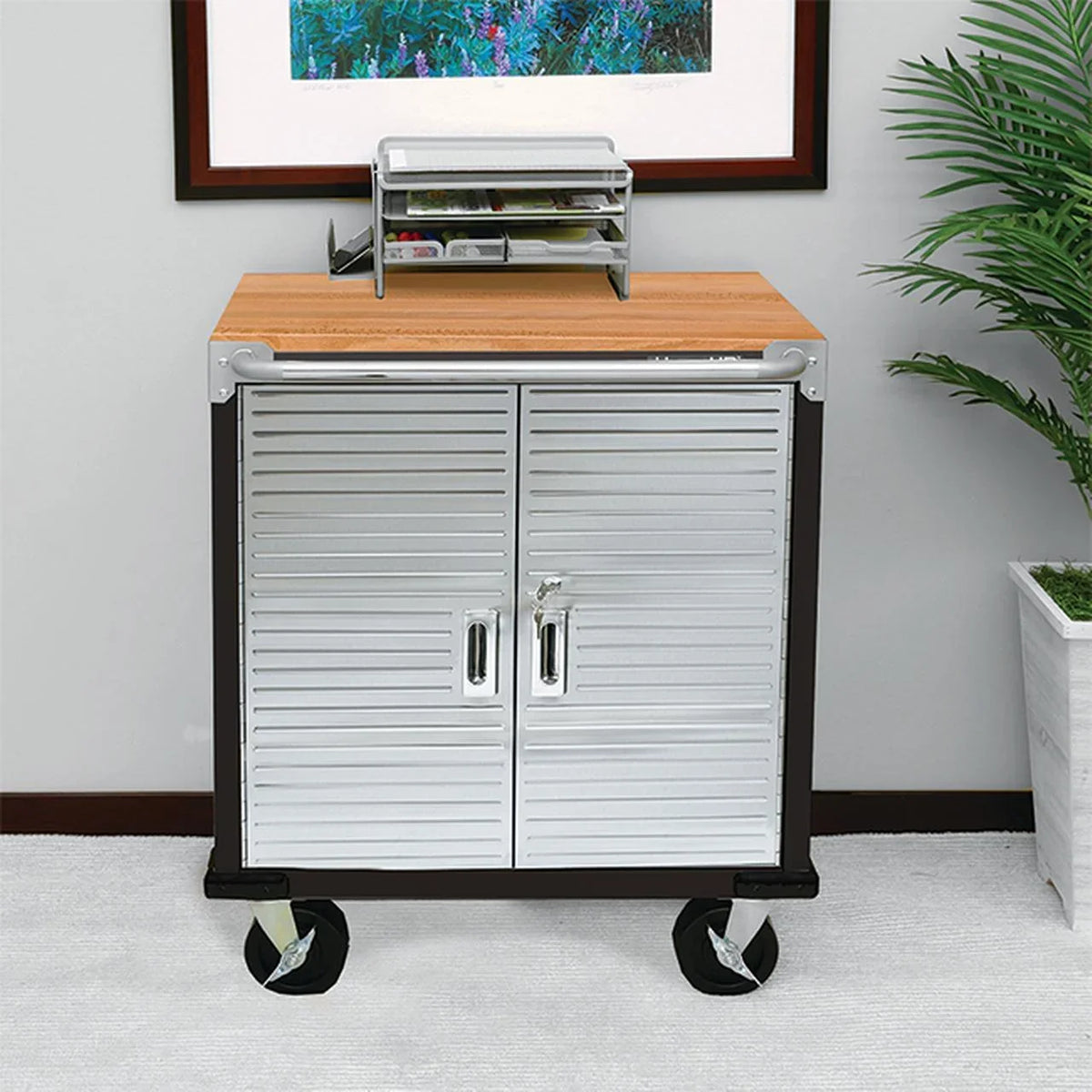 Seville Classics UltraHD 2-Door Rolling Cabinet - image 5
