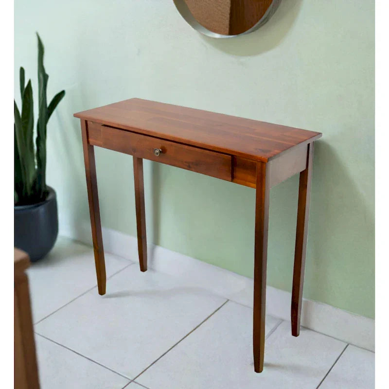 Porch & Den Holly Hill Solid Acacia Console Table with 1 Drawer - image 2