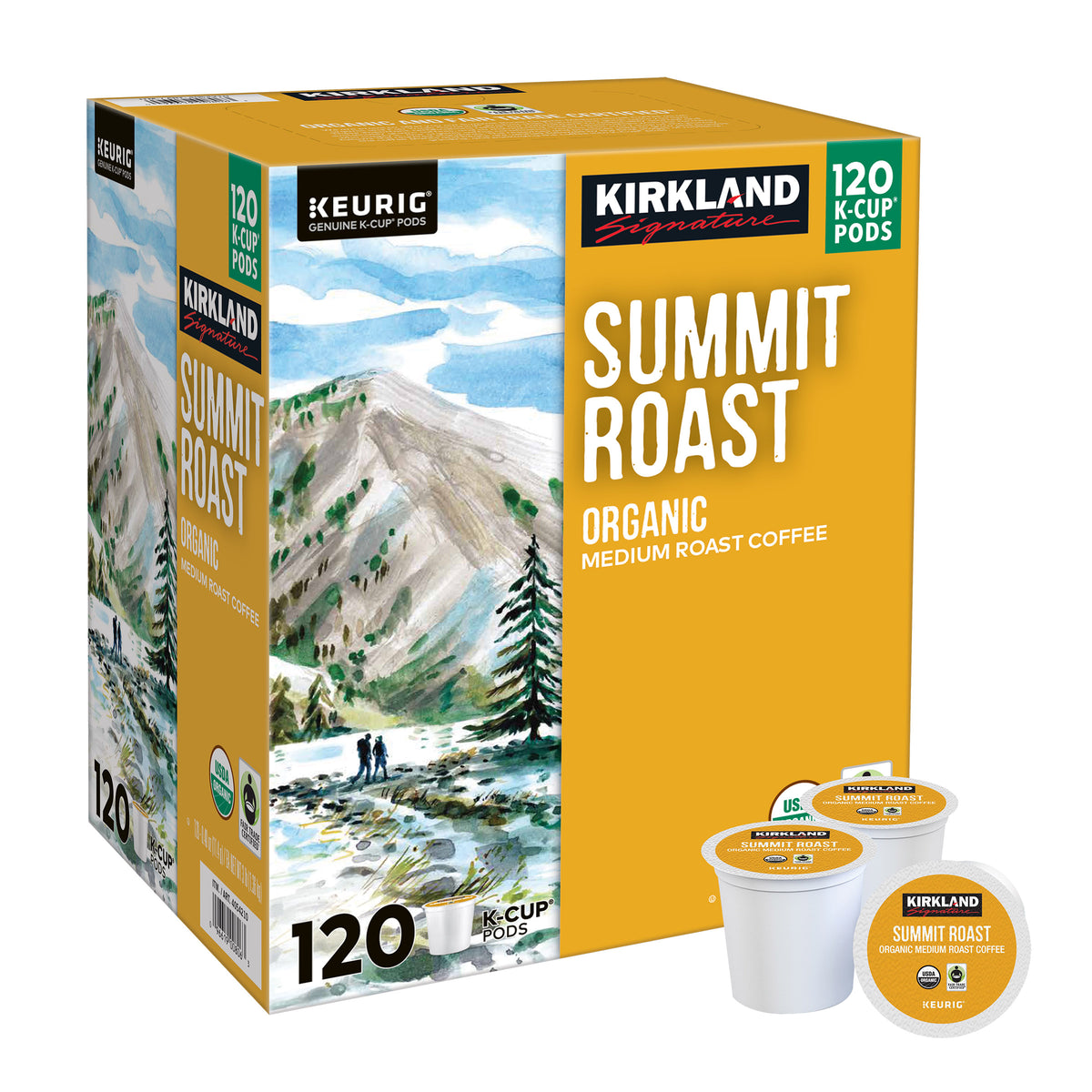 Kirkland Signature Coffee Organic Summit Roast K - Cup Pod, 120 - Count - image 3