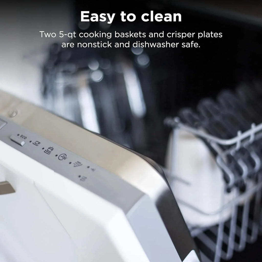 Ninja Foodi 10QT 6-in-1 DualZone Smart XL Air Fryer, 2 Independent 5QT Baskets, Smart Cook Thermometer, Match Cook, Smart Finish, Air Fry, Roast, Bake, Dehydrate, Reheat, Grey, DZ550 - image 16