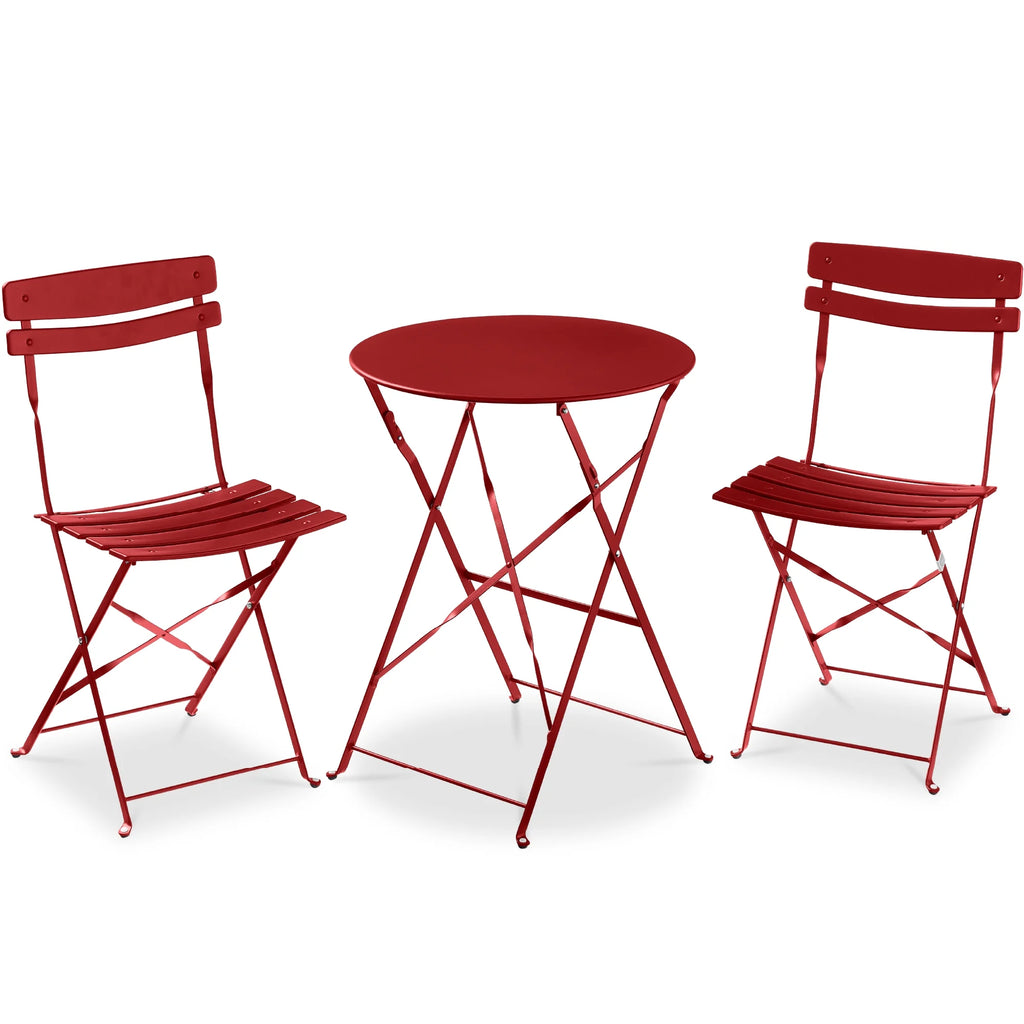 Best Choice Products 3-Piece Small Bistro Set, Folding Patio Furniture Set of 2 Chairs and Table - Black - image 61