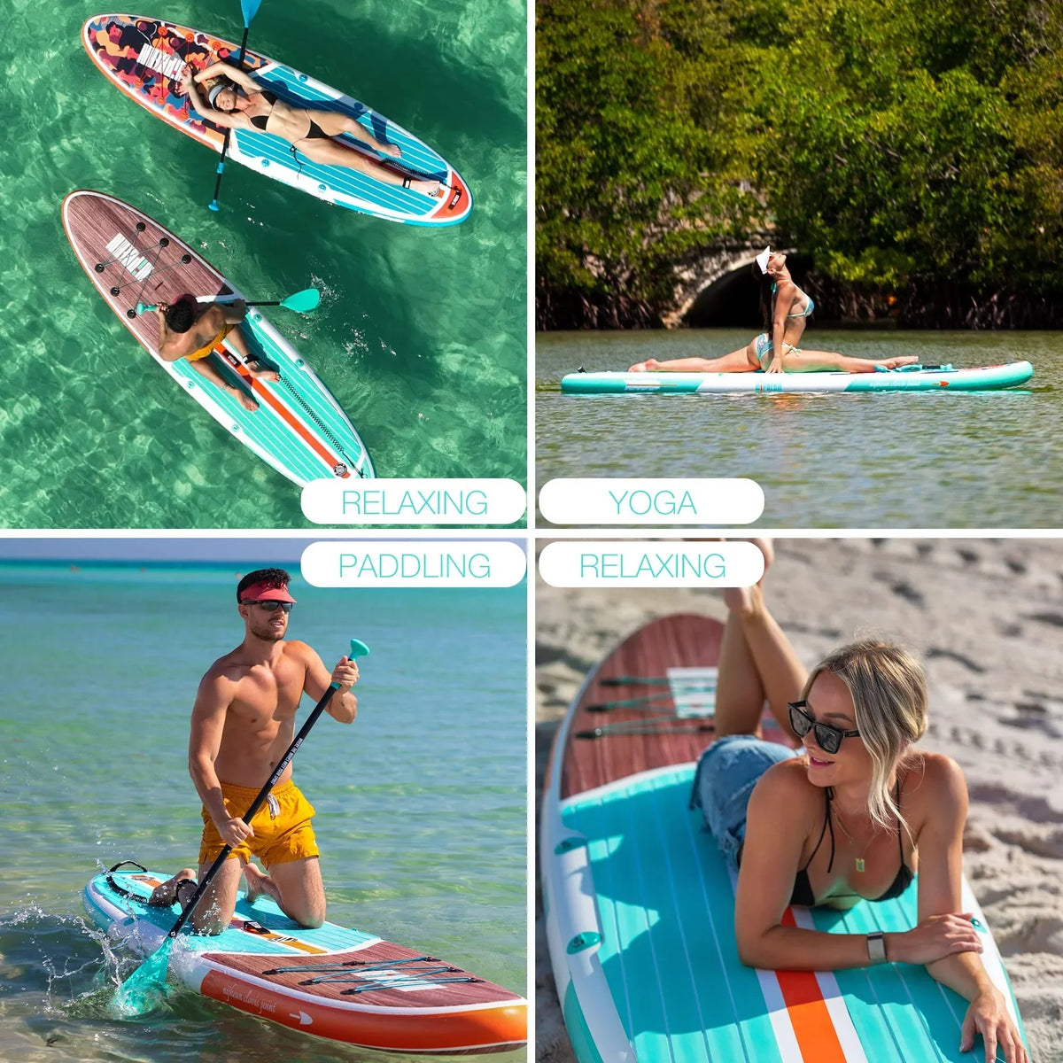 Niphean Inflatable Stand Up Paddle Board with SUP Accessories - image 9