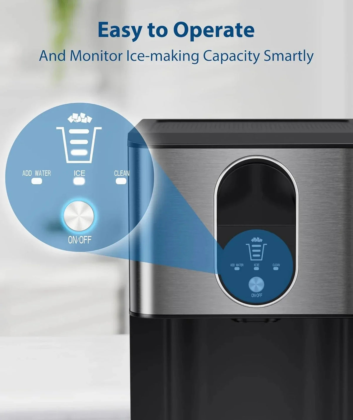 44lbs/24H Nugget Ice Maker Countertop Dispenser - image 6
