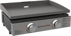 Blackstone 1666 22” Tabletop Griddle with Stainless Steel Faceplate, Powder Coated Steel, Black - image 1