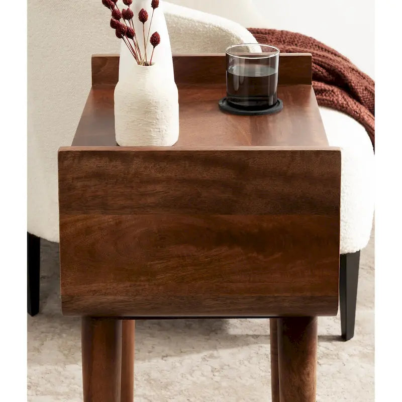 Kate and Laurel Quilby Wooden Side Table - 18 x 14 x 27 Inches - image 5
