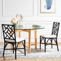 Set of 2 SAFAVIEH Maye Rattan Accent Chairs with Cushions - Dimensions: 18.5" W x 20.9" L x 35.8" H - image 2