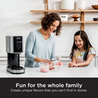 Ninja NC301 CREAMi Ice Cream Maker, for Gelato, Mix-ins, Milkshakes, Sorbet, Smoothie Bowls & More, 7 One-Touch Programs, with (2) Pint Containers & Lids, Compact Size, Perfect for Kids, Silver - image 2