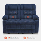 MCombo Power Loveseat Recliner, Electric Reclining Loveseat Sofa with Heat and Vibration, Cupholders, USB Charge Ports RS6314 - image 27