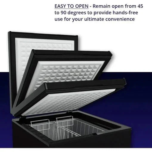 Northair 3.5 Cu Ft Chest Freezer, Black – Quiet Compressor, 2 Removable Baskets, 7 Temp Settings - image 4
