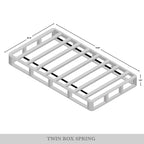 CraftPorch Solid Wood 8-Inch Box Spring Foundation with Wood Slats - image 15