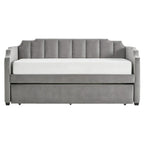 iNSPIRE Q Modern Chareau Glam Grey Velvet Daybed - image 13