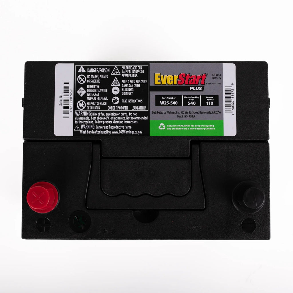 EverStart Plus Lead Acid Automotive Battery, Group Size 25 - 12 Volt 550 CCA 110 RC - image 7