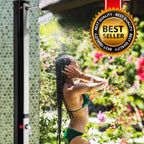 Best 7.2FT Outdoor Freestanding Solar-Heated Shower With Foot Shower - image 1