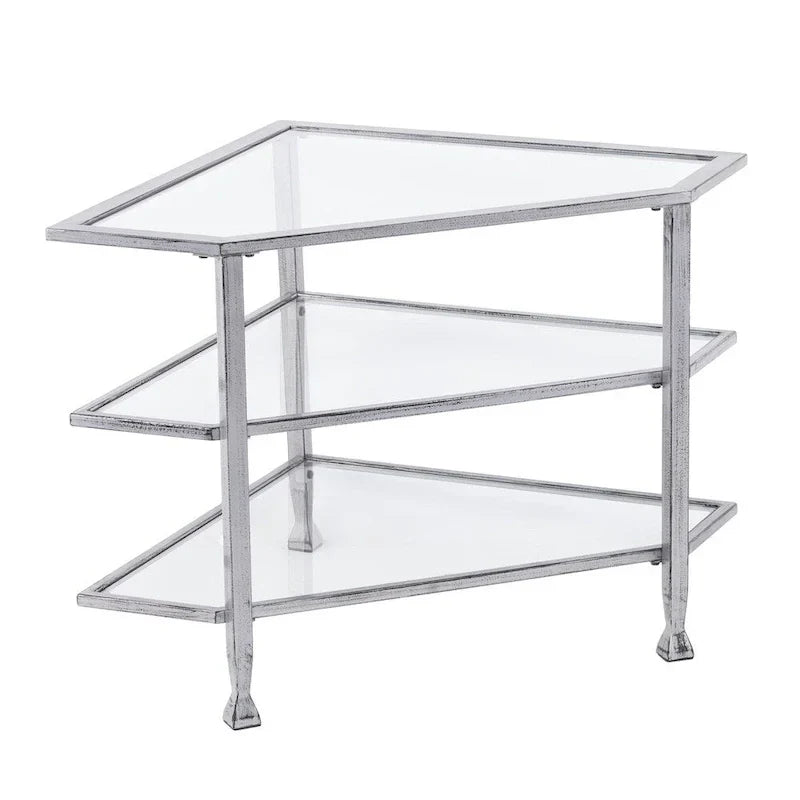 SEI Furniture Jensen Metal Corner TV Stand for Screens up to 33.25 inches - image 7