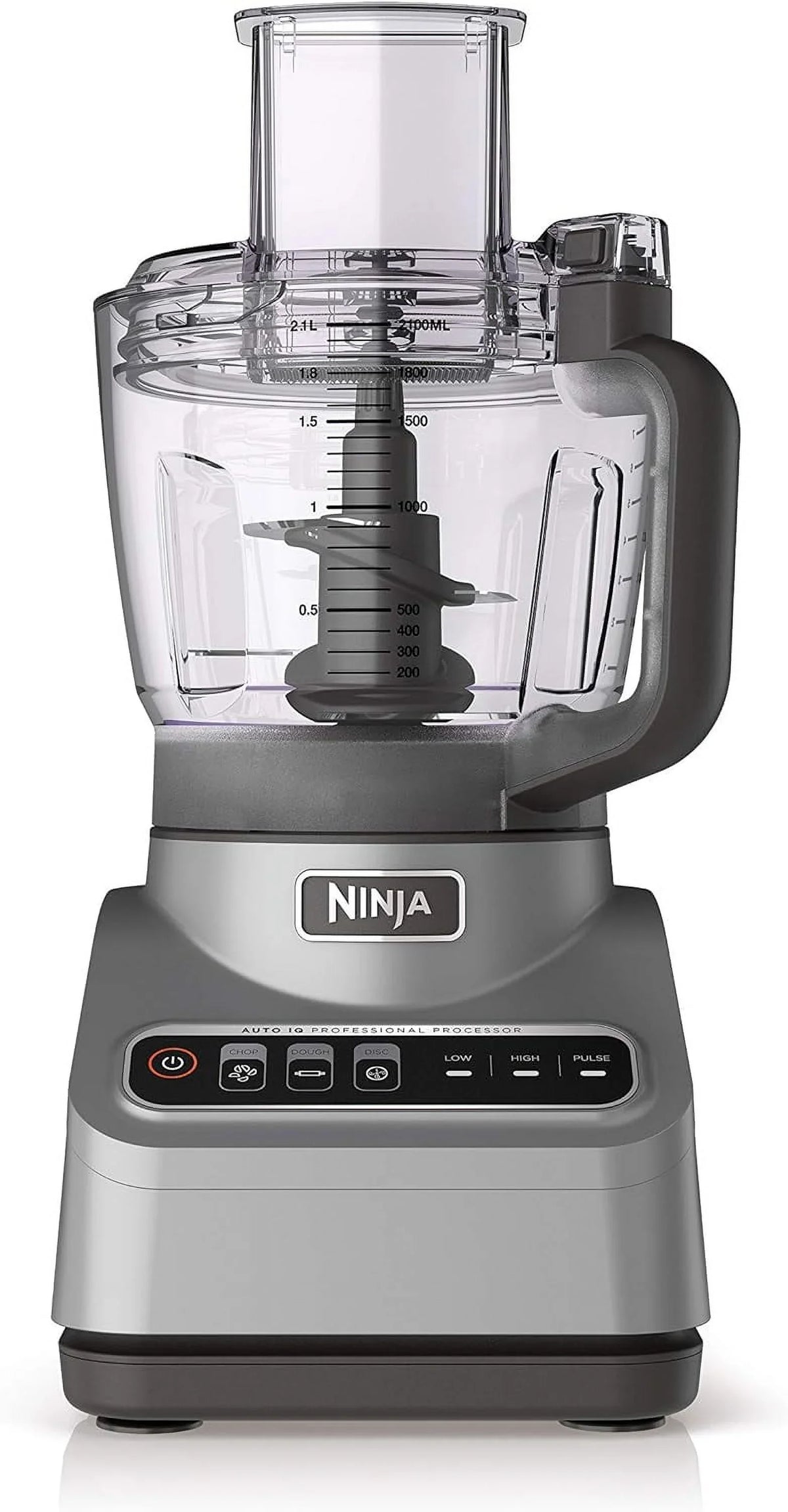Restored Ninja BN600 Professional Plus Food Processor, 850 Watts, 3 Functions for Chopping, Slicing & Dough with 9-Cup Processor Bowl, 3 Blades, Food Chute & Pusher, Silver (Refurbished) - image 2