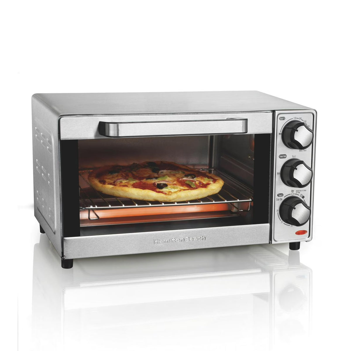 Hamilton Beach 4 Slice Stainless Steel Toaster Oven - image 1