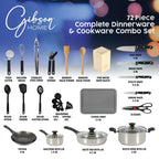 Gibson Home 71-Piece Stainless Steel Silver Cookware Combo Set - image 3