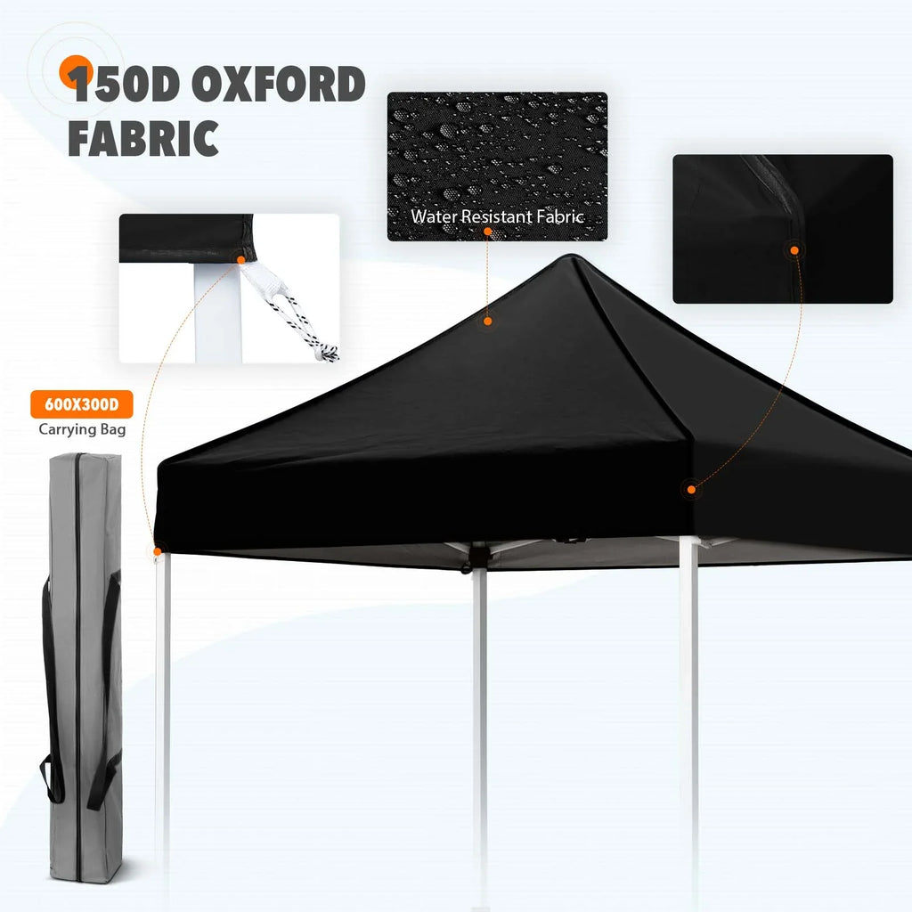 EAGLE PEAK 5x5 Pop up Canopy Tent Instant Outdoor Canopy Easy Set - up Straight Leg Folding Shelter（blue） - image 70