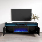 Modern 63-Inch TV Stand with Reno 05 Electric Fireplace - image 9