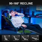 GTRACING Gaming Chair, Ergonomic Office Desk Chair with Lumbar Support, PU Leather, Footrest & Adjustable Headrest, Red - image 29