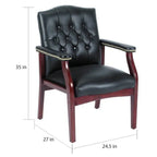 Classic Black Guest Chair by Boss - image 4