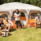 CORE Straight Wall Cabin Tents / 10 Person / 11 Person / 12 Person Large Multi Room Family Tents for Car Camping & Outdoor Adventures - image 21