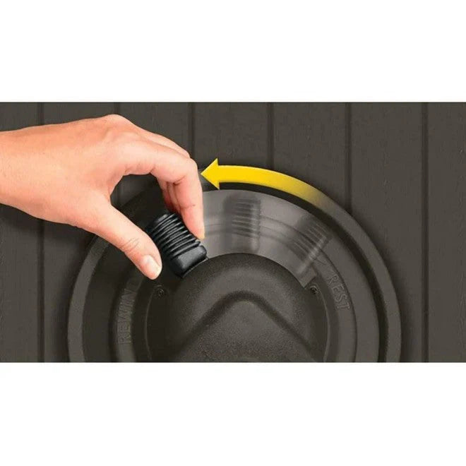 Suncast 125′ Aquawinder Auto Rewind Water Powered Yard Hose Reel, Java (2 Pack) - image 2