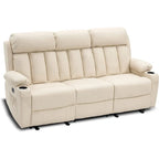 MCombo Faux Leather Electric Reclining Sofa with Heat and Massage - Models 6095/6075/6077 - image 27