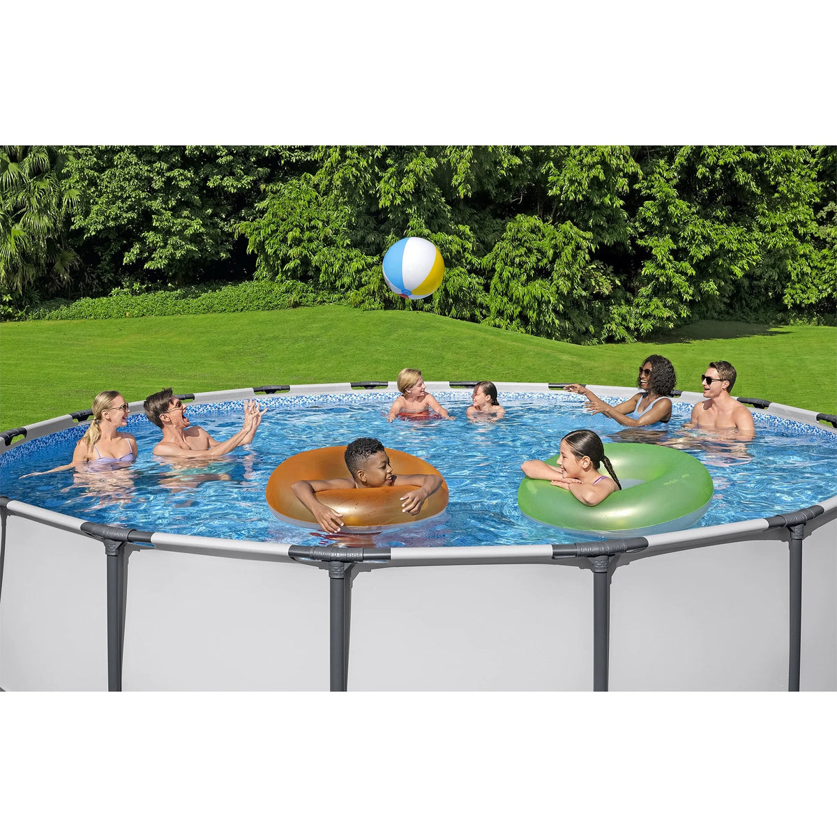 Bestway: Steel Pro MAX 15' X 48" Above Ground Pool Set - 4231 Gallon, Outdoor Family Pool, Corrosion & Puncture Resistant, Includes Filter, Pump, Ladder & Cover - image 5