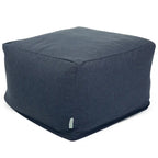 Majestic Home Goods Indoor Wales Poly/Linen Ottoman Pouf - 27" L x 27" W x 17" H - image 14