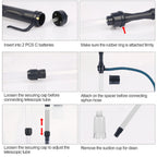 Battery Operated Aquarium Vacuum Gravel Cleaner Portable Fish Tank Cleaner Siphon Pump - image 2