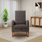 Ergonomic High Back Rocking Chair with Adjustable Footrest - image 13