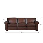 Hydeline Brookfield Premium Top Grain Leather Sofa and Chair Set - image 12