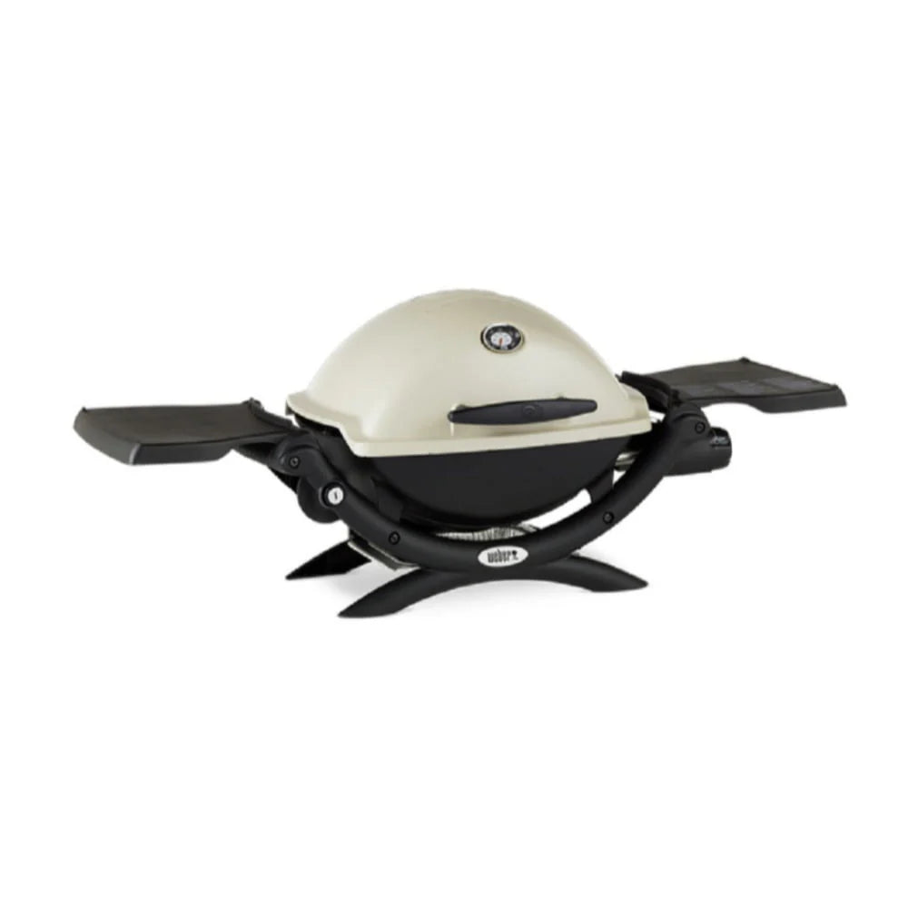 Weber Q1200 Liquid Propane Grill (Titanium) with Portable Cart Bundle - image 7