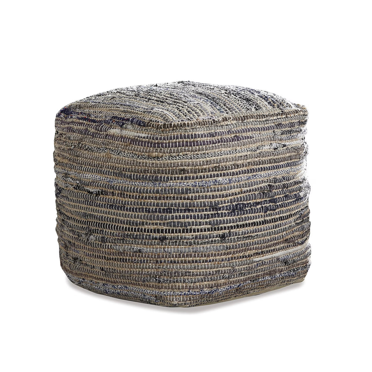 Signature Design by Ashley Contemporary Absalom Pouf  Denim - image 1