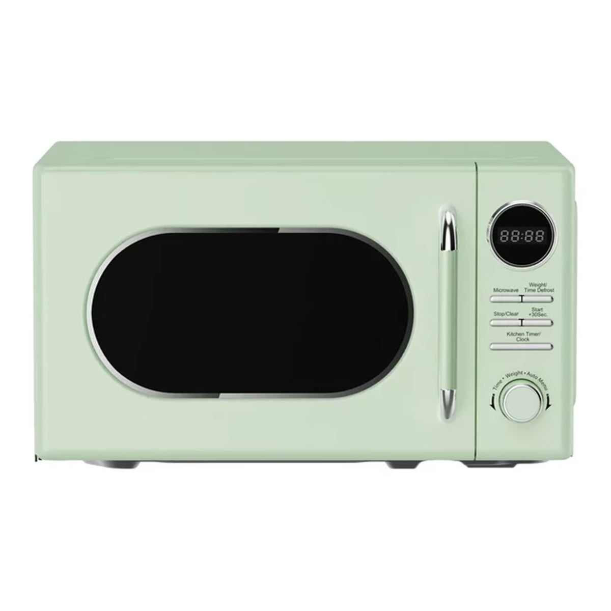 Open Box Magic Chef 0.7 Cubic Feet 700 Watt Classic Retro Microwave, Green - image 1
