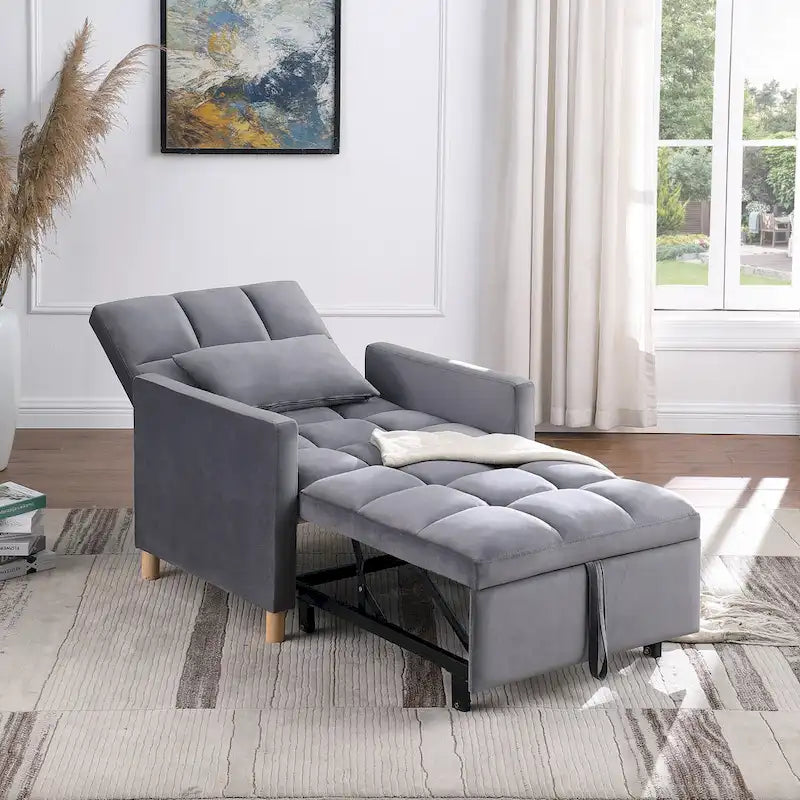 Versatile Sleeper Chair with Removable Pillow - image 10
