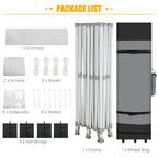 Hoteel 10x15 Heavy Duty Canopy Tent with 4 Sidewalls,Pop up Canopy for Parties Wedding,Commercial Easy up Gazebo with Roller Bag,UV 50+ &,Black - image 42