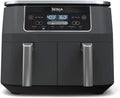 Ninja Foodi 10QT 6-in-1 DualZone Smart XL Air Fryer, 2 Independent 5QT Baskets, Smart Cook Thermometer, Match Cook, Smart Finish, Air Fry, Roast, Bake, Dehydrate, Reheat, Grey, DZ550 - image 1